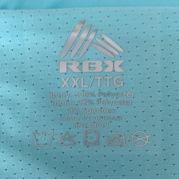 RBX Microfiber shorts with inner mesh compression shorts Size XXL. NWT - Picture 3 of 9